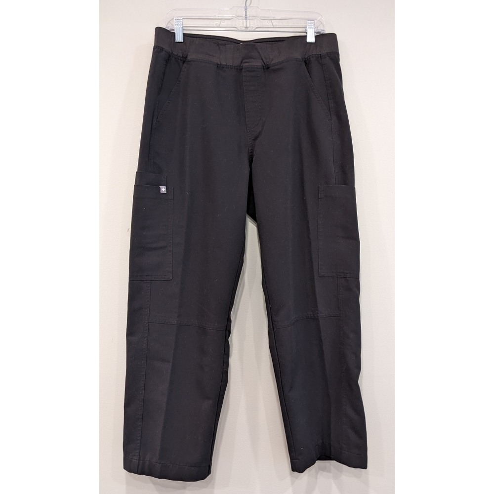 Figs Technical Collection Axim Cargo Scrub Pants in Black Size Large
